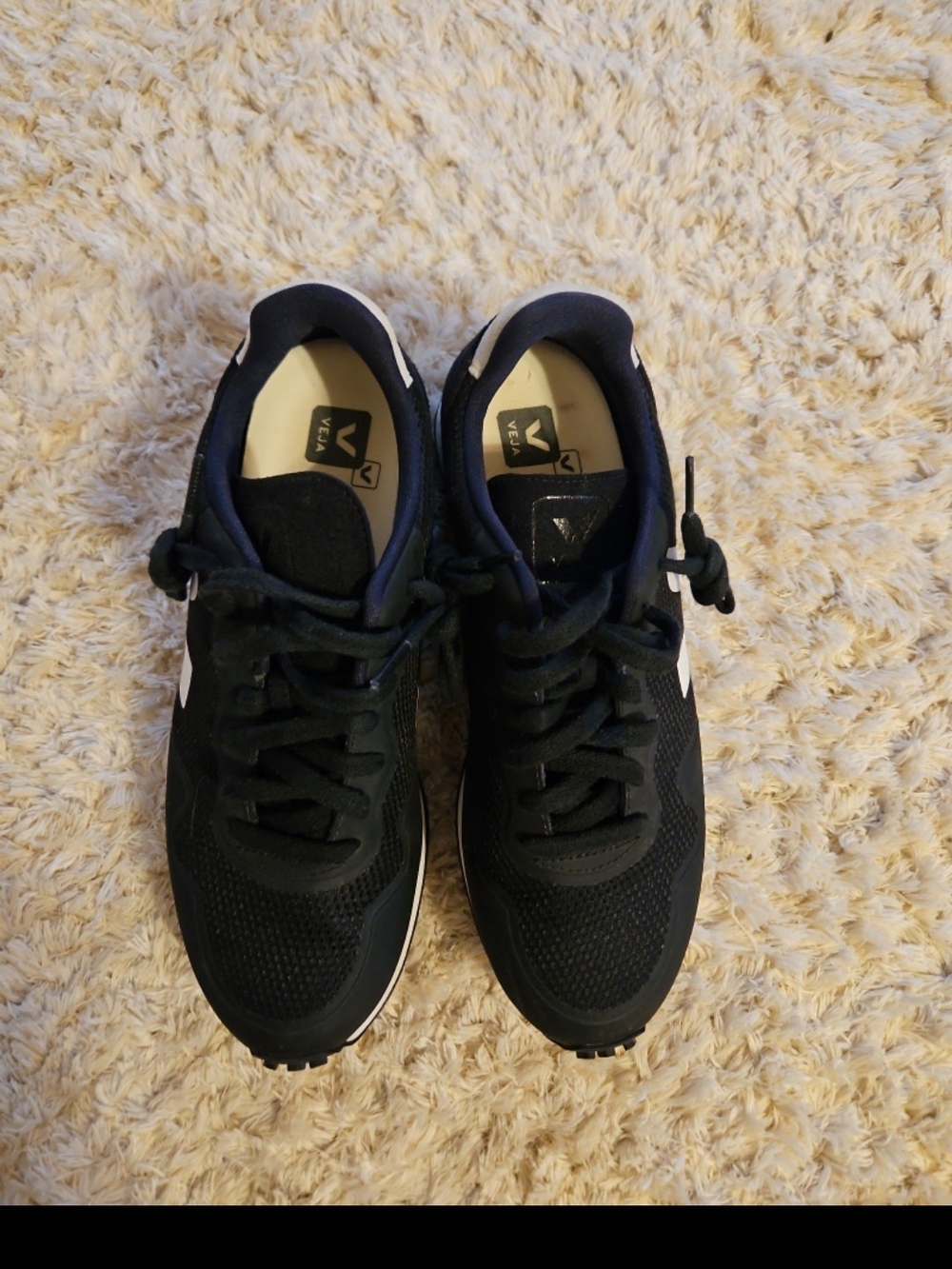 Veja Black and White Sneakers - Picture 2 of 6